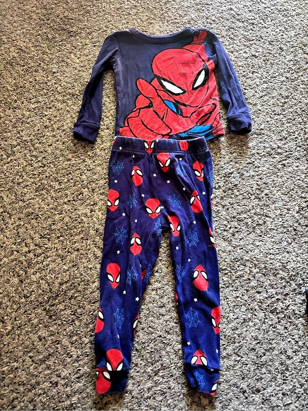 Marvel Spider-Man 2-Piece Cotton Pajama Set Pajama Set 3T